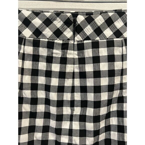 NWT Topshop gingham Black white skirt size 4 - Picture 4 of 8